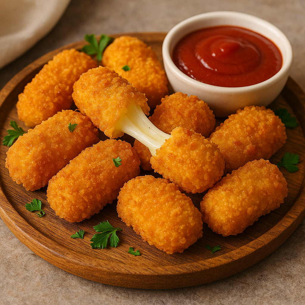 Croquettes de fromage fondant façon mozzarella sticks
