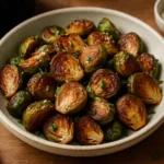 Choux de Bruxelles caramélisés au parmesan à l’airfryer