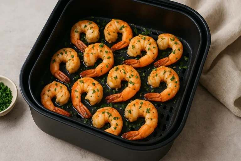 Crevettes à l’ail et persil express à l’airfryer