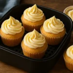 Cupcakes Vanille et Crème au Beurre Légère à l’Airfryer