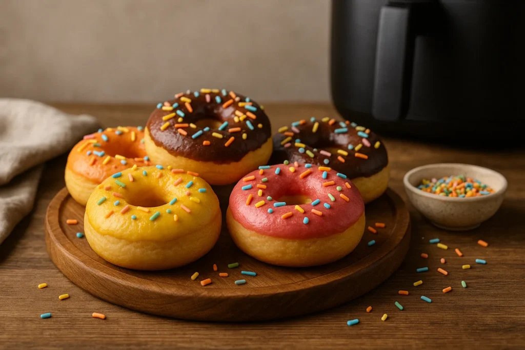 Donuts Légers Multicolores à l’Airfryer