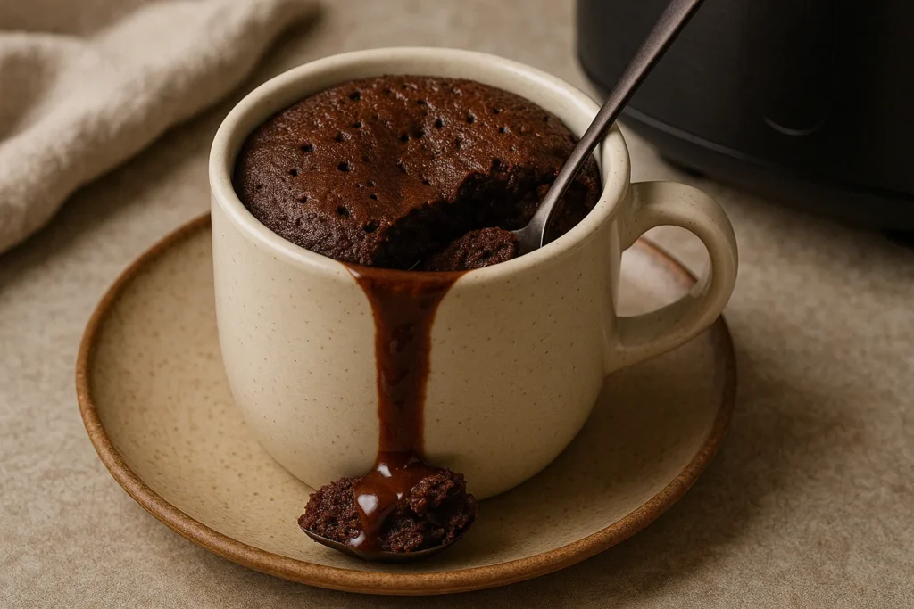 Mug Cake au Chocolat Coulant à l’Airfryer