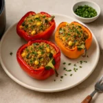 Poivrons Farcis au Quinoa et Légumes à l’Airfryer