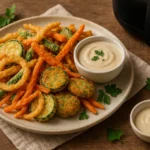 Tempura de Légumes Sans Œufs à l’Airfryer