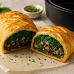 Wellington aux champignons et épinards à l’airfryer